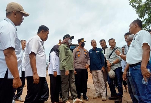 Jalinsel Mulai Diperbaiki, Bupati Bersama Forkopimda Tinjau Lokasi