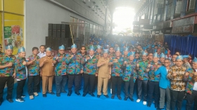 Gubri Buka Pendidikan Dasar Organisasi F.SPTI K.SPSI Se Rohil